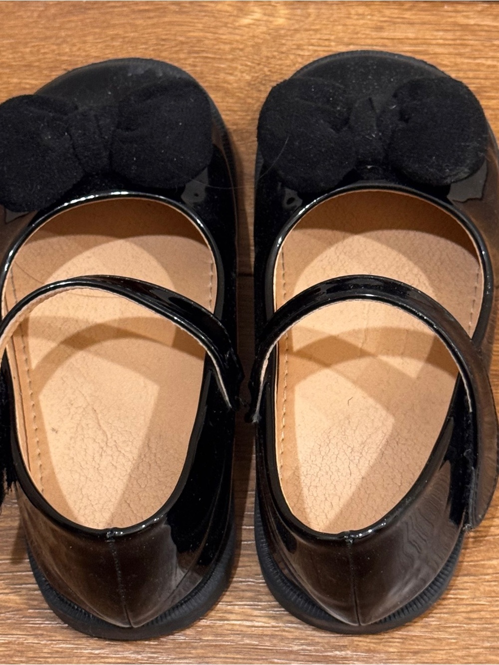 Girl Black Patent Mary Jane Dress shoe Bow Toddler size 8,5